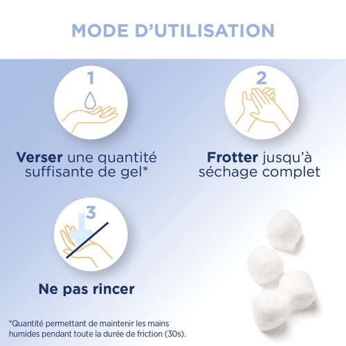 BACCIDE Gel Hydroalcoolique Fleur de Coton 100 ml Hygiène Parfaite