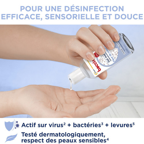 BACCIDE Gel Hydroalcoolique Fleur de Coton 100 ml Hygiène Parfaite
