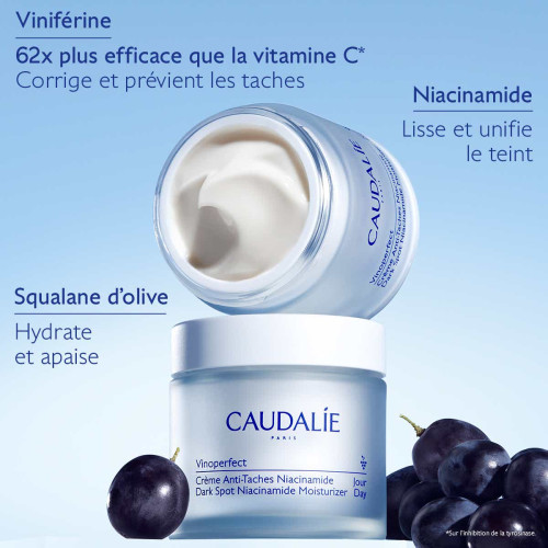 Caudalie Vinoperfect Crème Éclat 50ml Anti-Taches Teint Lumineux