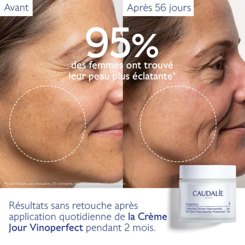 Caudalie Vinoperfect Crème Éclat 50ml Anti-Taches Teint Lumineux