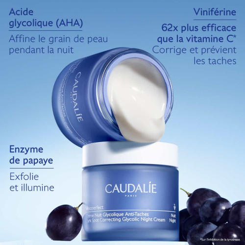 Caudalie Vinoperfect Crème Nuit Glycolique 50ml Teint Lumineux Pharma360