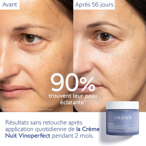 Caudalie Vinoperfect Crème Nuit Glycolique 50ml Teint Lumineux Pharma360