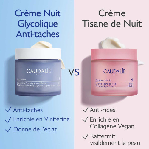 Caudalie Vinoperfect Crème Nuit Glycolique 50ml Teint Lumineux Pharma360