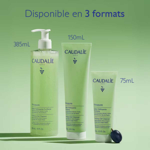 Caudalie Vinopure Gelée Nettoyante 385ml Peau Nette Éclatante Pharma360