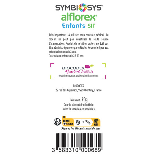 Biocodex Symbiosys Alflorex Enfants 30 Sticks Soulage SII Enfants