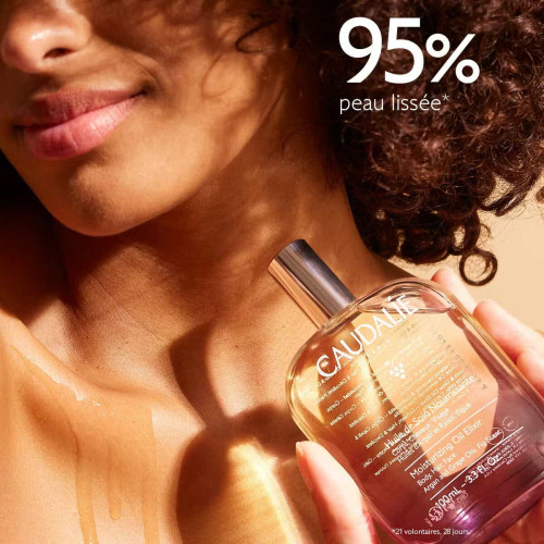 Caudalie Huile Soin Lissage Glow 100ml Peau Sublime Cheveux Brillants