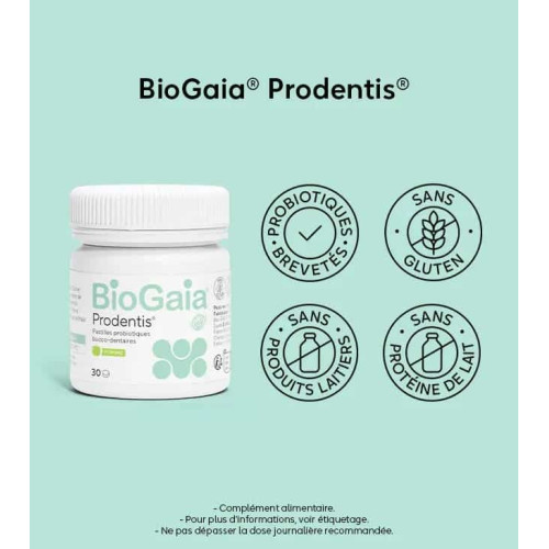 Pastilles Prodentis : Gencives saines, dents fortes avec BioGaia