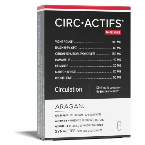 SYNACTIFS CircActifs Gélules - Circulation & Jambes Légères | Aragan