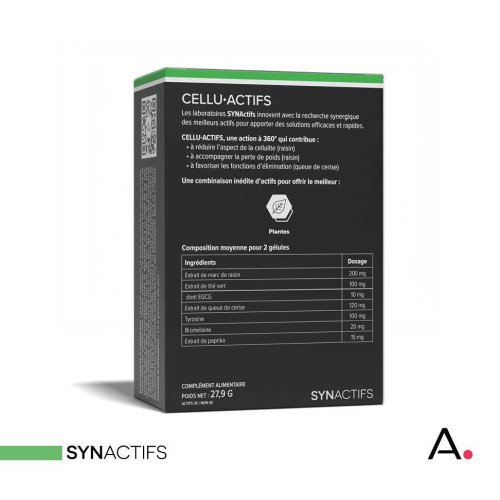 Aragan CelluActifs : Gélules naturelles anti-cellulite & drainantes