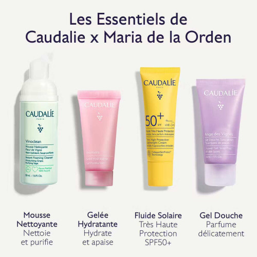 Caudalie VINOHYDRA Tréssé Été 2026 : Routine voyage hydratante SPF50+