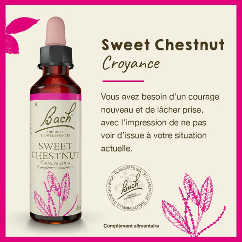 FLEURS DE BACH Sweet Chestnut 20mL - Soutien moral
