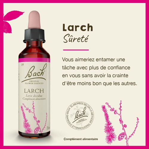 FLEURS DE BACH Larch 20mL - Boostez votre confiance avec
