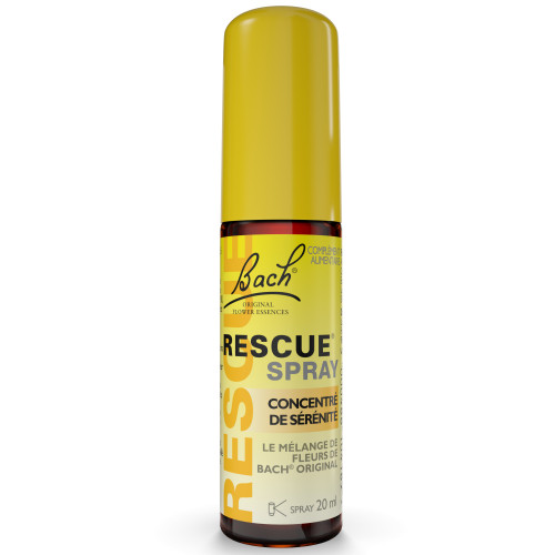 FLEURS DE BACH RESCUE Spray 20mL - Sérénité Instantanée