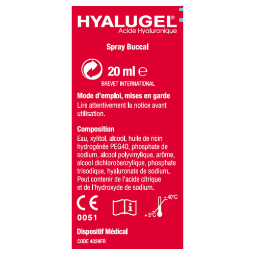 EXPANSCIENCE Hyalugel Spray Buccal 20mL - Apaise Gencives Enflammées