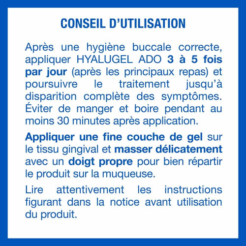 Expanscience Hyalugel Ado 20g - Apaise Gencives Enflammées