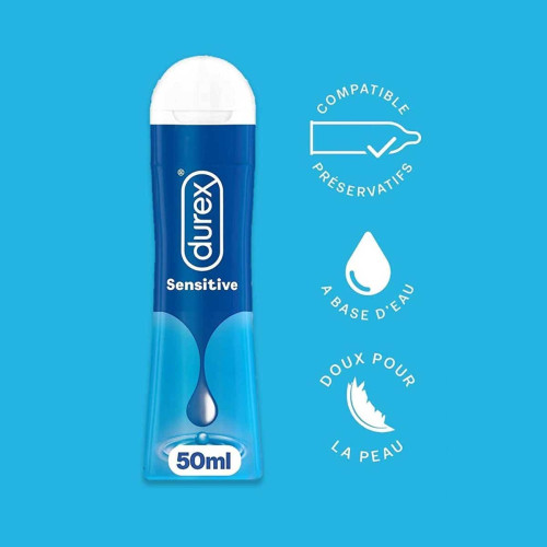 Durex Play Sensitive 50mL - Lubrifiant Intime Confort et Plaisir