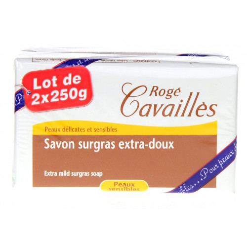ROGE CAVAILLES Savon Surgras Extra Doux Visage et Corps Lot de 2-6665 ROGE CAVAILLES Savon Surgras Extra Doux Visage et Corps Lot de 2-6665