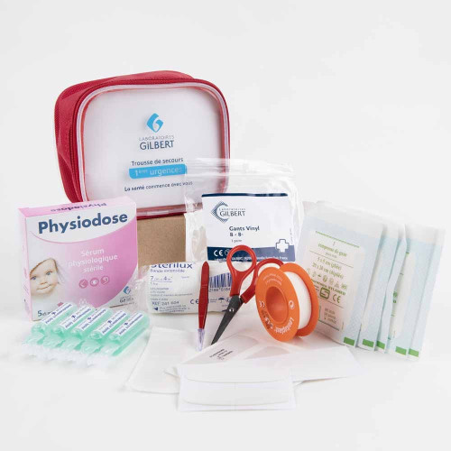 GILBERT Trousse Secours 1ères Urgences 1 Kit - Brulures Piqures