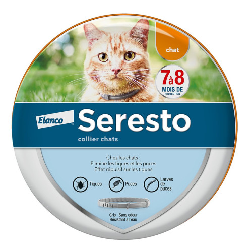 ELANCO Seresto Collier Anti Puce Chat - Protection 8 mois