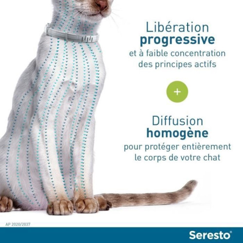 ELANCO Seresto Collier Anti Puce Chat - Protection 8 mois