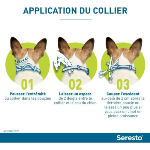 ELANCO SERESTO Collier Antiparasitaire - Chiens -8kg - Efficace