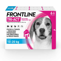 Frontline Spot On Tri-Act 10-20Kg 6 Pipettes - Antiparasitaire Chien