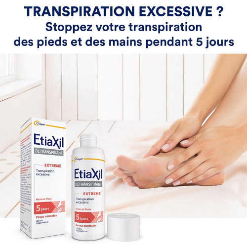 Etiaxil Détranspirant Pieds 100mL - Contrôle Transpiration,