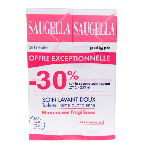 SAUGELLA POLIGYN Hygiène Intime - Lot de 2 x 250 mL-6676