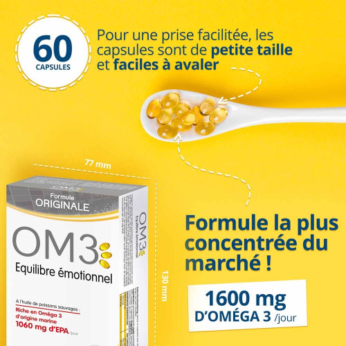 ISODISNATURA OM3 Equilibre 60 Capsules - Anti-déprime