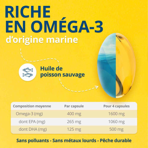 ISODISNATURA OM3 Equilibre 60 Capsules - Anti-déprime