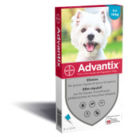 Advantix Petit Chien 4-10kg 6 Pipettes 1mL - Protection Triple Action