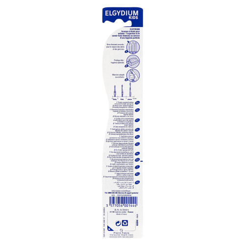 ELGYDIUM Kids Brosse à Dents 2/6 Ans - Hygiène bucco-dentaire optimale