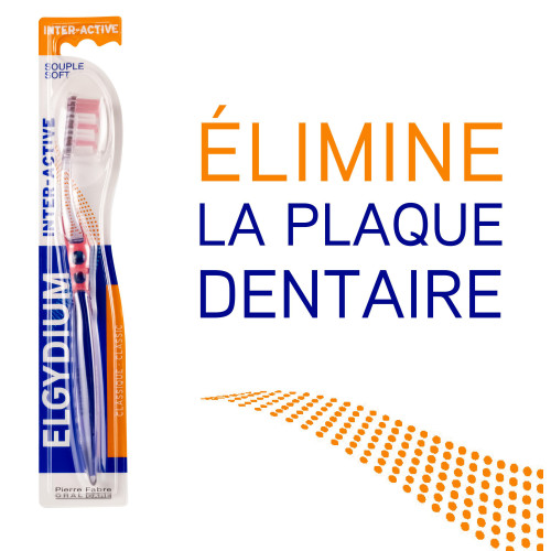 ELGYDIUM Brosse à Dents Inter-Active Dure 1 Unité Soins Dentaires