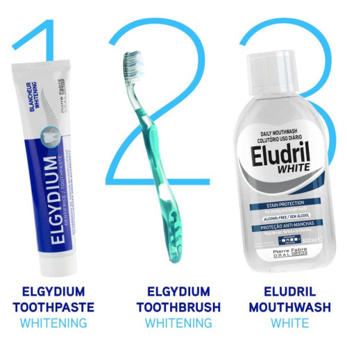 ELGYDIUM Dentifrice Blancheur 75ml - Sourire éclatant avec