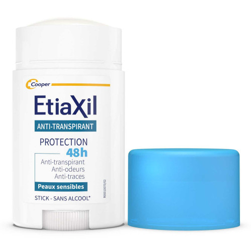 Etiaxil Déodorant Stick 40ml - Anti-Transpirant 48H, Sans Traces