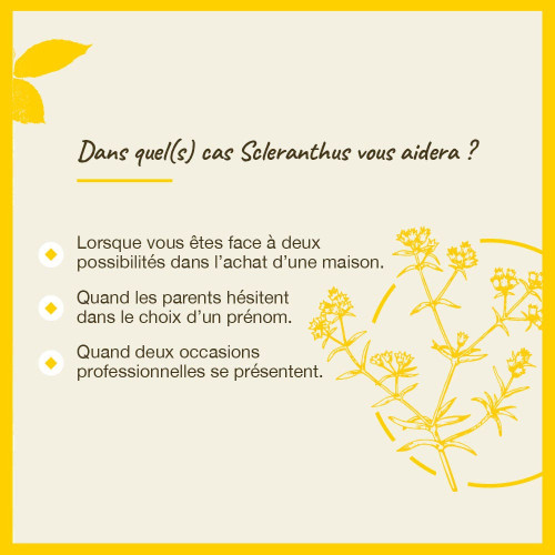 Fleurs de Bach Sclerathus 20ml - Equilibre émotionnel sur