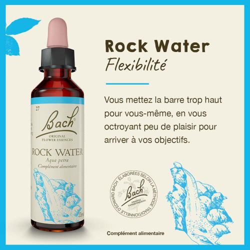 FLEURS DE BACH Rock Water 20ml - Complément Alimentaire