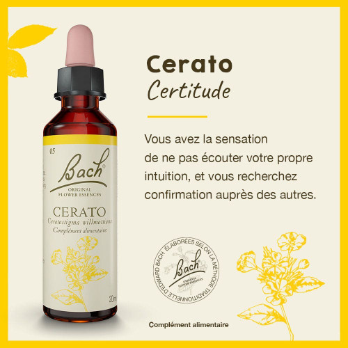 FLEURS DE BACH Cerato 20ml - Confiance en soi