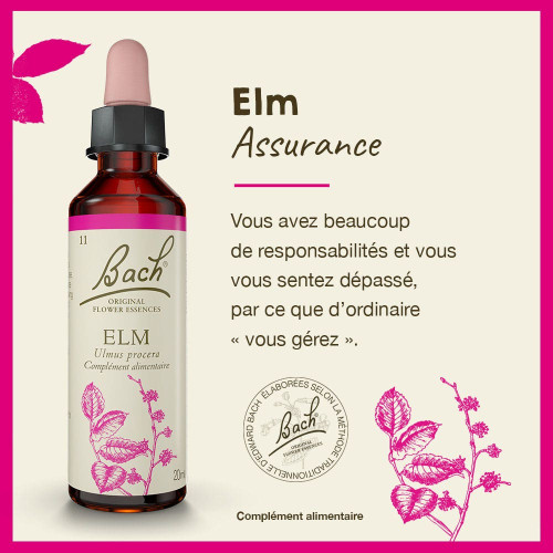 Fleurs de Bach Elm 20ml - Soulagement naturel du stress