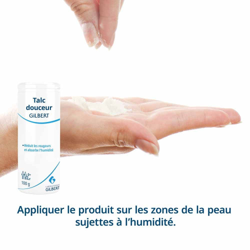 Gilbert Talc Douceur 100g - Douceur optimale sur