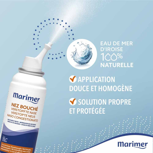 Gilbert Marimer 100ml - Soulage Nez Bouché Rhume