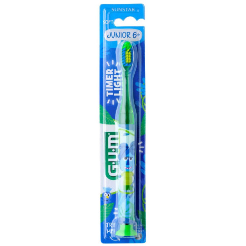 GUM Sunstar Brosse à Dents Timer Light 7+ Ans Parapharmacie
