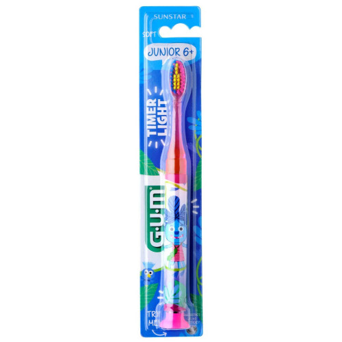 GUM Sunstar Brosse à Dents Timer Light 7+ Ans Parapharmacie