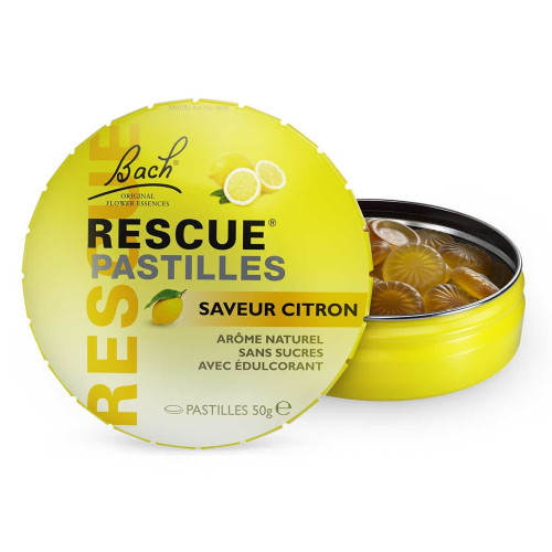 Fleurs de Bach Rescue Citron Pastilles 50g - Soulage Stress