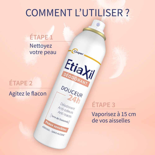 ETIAXIL Déodorant Douceur 48H 2x150ml Sans Aluminium