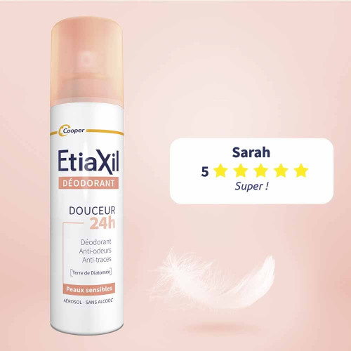 ETIAXIL Déodorant Douceur 48H 2x150ml Sans Aluminium