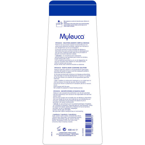IPRAD Myleuca Solution Lavante 400mL - Soin Peaux Sensibles