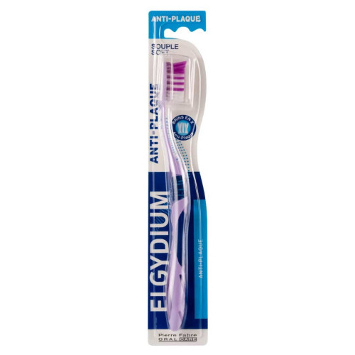 ELGYDIUM Brosse à Dents Anti-Plaque Souple 1 Unité