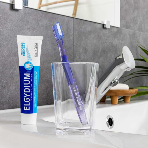 ELGYDIUM Brosse à Dents Vitale Médium 1 Unité - Brossage Efficace