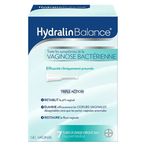 HYDRALIN Balance Gel Vaginal 7 Doses - Rétablit pH et Flore